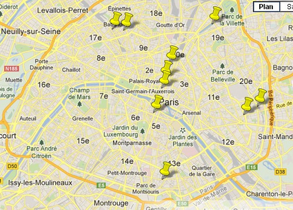 巴黎推荐kebab店地图